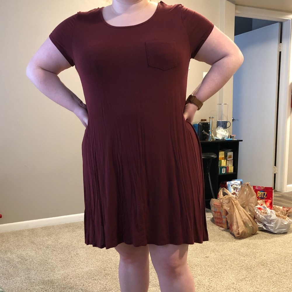 Maroon dress